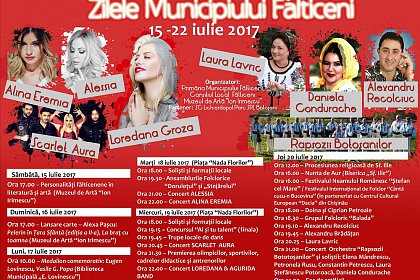 Zilele Municipiului Falticeni 2017 - Program