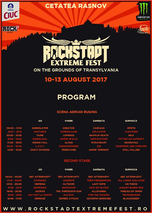 Rockstadt Extreme Fest - patru zile de muzică extremă în Cetatea Râșnovului