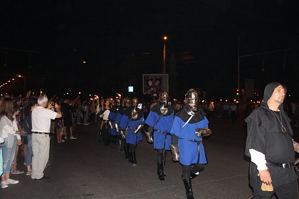 Parada cu făclii a deschis festivitățile celui mai mare festival medieval din țară, la Suceava - Galerie Foto