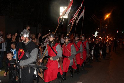 Parada cu făclii a deschis festivitățile celui mai mare festival medieval din țară, la Suceava - Galerie Foto