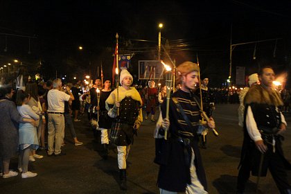 Parada cu făclii a deschis festivitățile celui mai mare festival medieval din țară, la Suceava - Galerie Foto