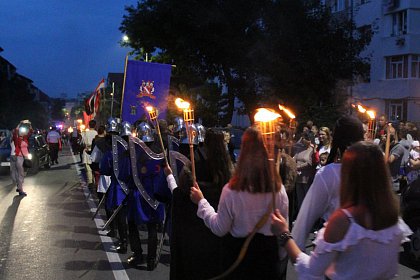 Parada cu făclii a deschis festivitățile celui mai mare festival medieval din țară, la Suceava - Galerie Foto