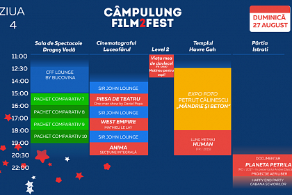 „Câmpulung Film Fest” 2017 aduce 20 de filme de scurtmetraj, două documentare şi 15 scurtmetraje de animaţie