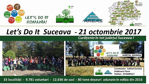 Suceava se alătură campaniei de curățenie “Let’s Do It, Romania”