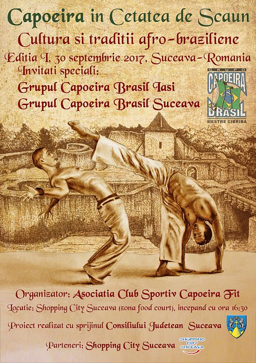 Primul Festival de Capoeira, sâmbătă, la Shopping City Suceava