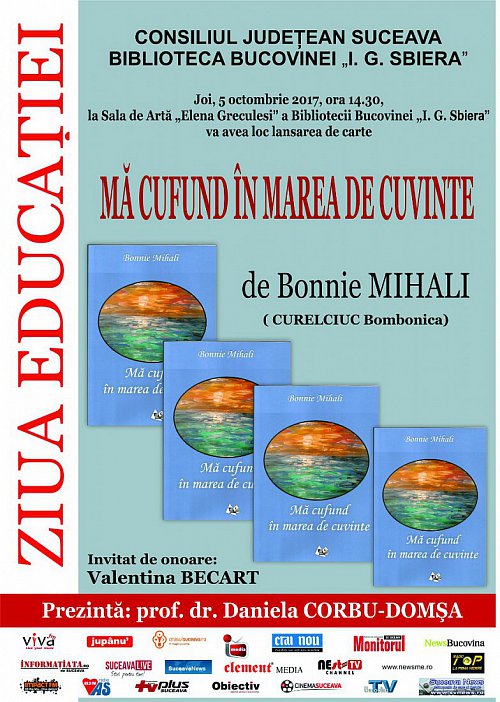 Lansare de carte - "Mă cufund în marea de cuvinte”, la Biblioteca Bucovinei