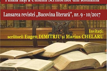 Eugen Dimitriu, premiat de Reprezentanța Suceava a Filialei Iași a USR, la Biblioteca Bucovinei