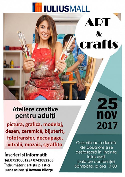 Ateliere de creație, târg handmade și promoții de până la 70%, în week-end, la Iulius Mall Suceava