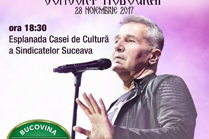 Concert Holograf și aprinderea luminilor de sărbătoare în centrul Sucevei, de Ziua Bucovinei