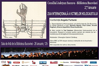 Ziua Internațională a Victimelor Holocaustului, marcata vineri la Muzeul Bucovinei, cu filme despre istoria de la Auschwitz