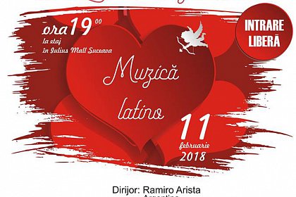 Concert de Ziua Îndrăgostiților, duminică, la Iulius Mall