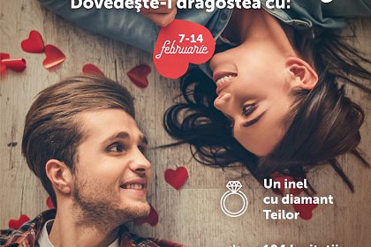 Un inel cu diamante, 14 cine romantice și peste 2.000 de alte premii, cadourile de Valentine`s Day oferite de Iulius Mall Suceava