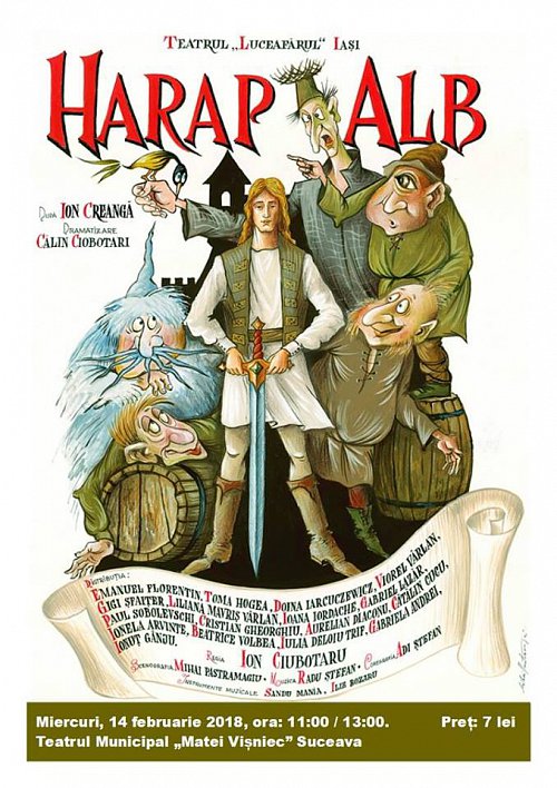 „Harap Alb” - teatru pentru copii, miercuri, la Suceava