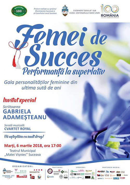 Personalitățile feminine din ultima sută de ani, celebrate la Gala „Femei de succes!”