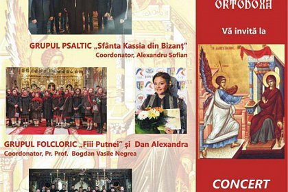 Concert de Buna Vestire, la Biserica ”Sf. Înviere” Suceava