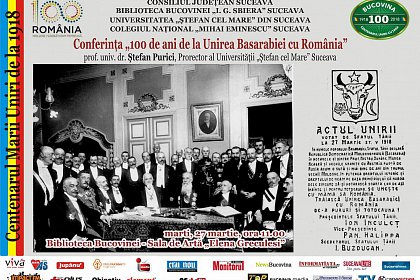 100 de ani de la Unirea Basarabiei cu România (27 martie 1918)