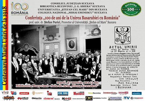 100 de ani de la Unirea Basarabiei cu România (27 martie 1918)