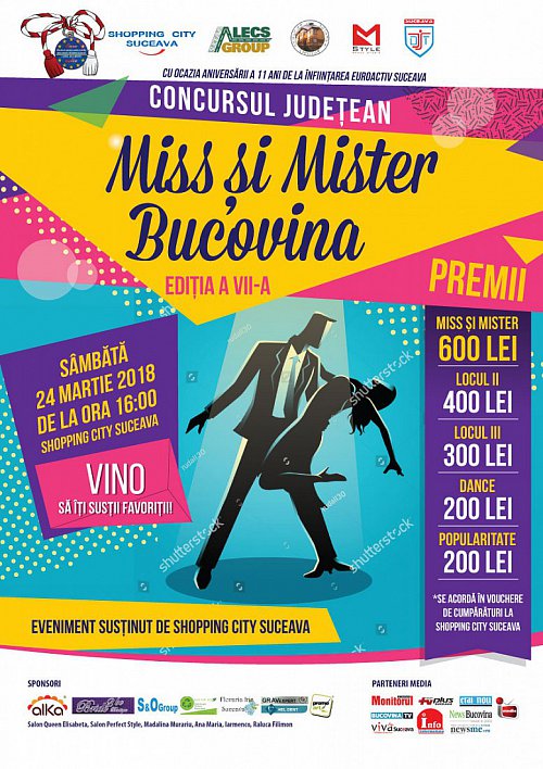 „Miss & Mister Bucovina” – concurs județean, la Shopping City Suceava