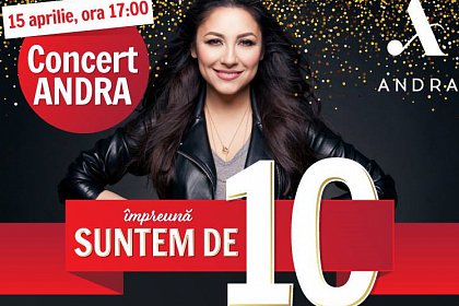 10 ani de Shopping City Suceava: Mega concert ANDRA şi un Iphone 10 la tombolă!