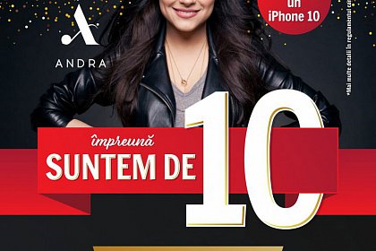 10 ani de Shopping City Suceava: Mega concert ANDRA şi un Iphone 10 la tombolă!