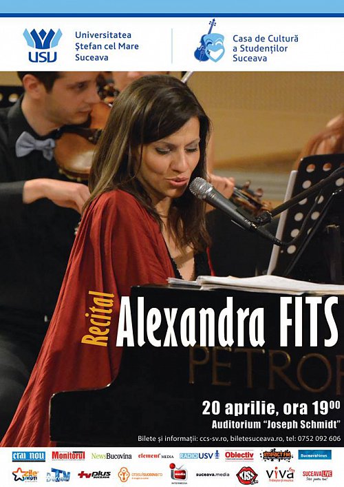 Concert Alexandra Fits, vineri, la USV