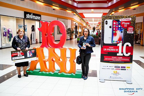 IPhone 10 oferit de Shopping City Suceava la tombolă a intrat în posesia câștigătorului