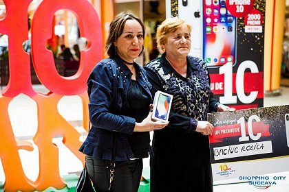 IPhone 10 oferit de Shopping City Suceava la tombolă a intrat în posesia câștigătorului