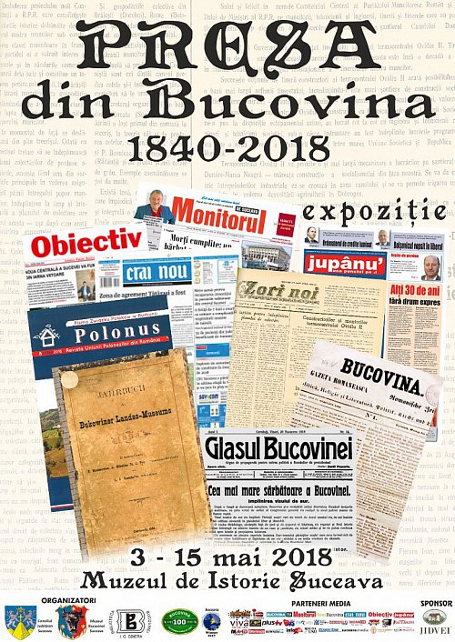 Presa din Bucovina 1860-2018 – expoziție la Muzeul Bucovinei