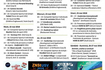 Festivalul “Zile şi Nopţi Studenţeşti” la USV începe cu Subcarpaţi şi Odyssey - Program complet