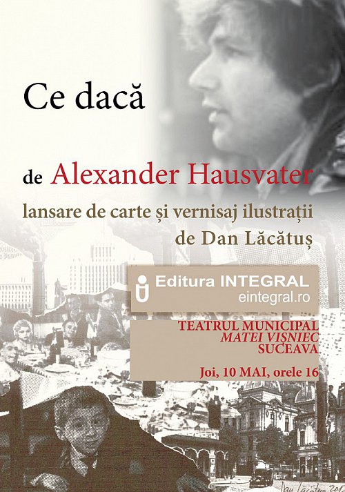 Cartea regizorului Alexander Hausvater se lansează  joi, la Teatrul Municipal Suceava