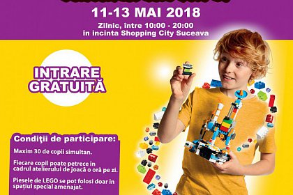 Ateliere de joacă Lego - orășelul Brickenburg , la Shopping City Suceava