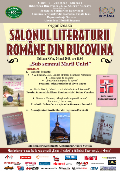 Salonul Literaturii Române din Bucovina, editia XV, la Biblioteca Bucovinei