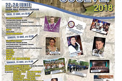 Zilele Sucevei 2018, cu Alex Velea, Antonia și Ana Lesko - Program