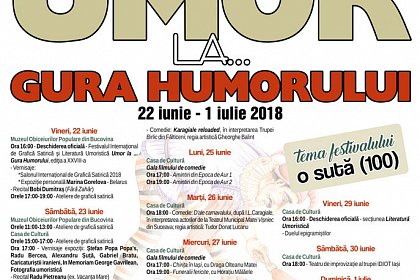 Festivalul “UMOR LA… GURA HUMORULUI” 2018 - Program