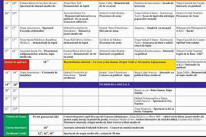 Programul Festivalului de Artă Medievală Ștefan cel Mare Suceava 2018