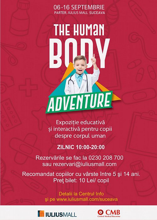 O expoziție interactivă și educativă despre corpul uman, la Iulius Mall Suceava