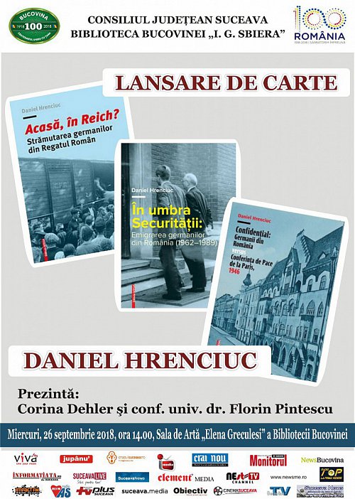 Triplă lansare de carte la Biblioteca Bucovinei