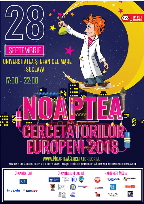 „Noaptea Cercetătorilor” 2018, vineri, la USV