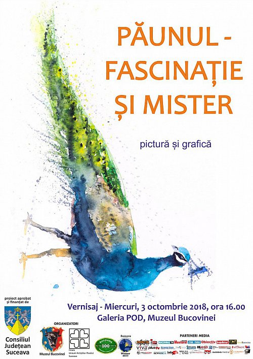 „Păunul – fascinație și mister”, expoziție la Muzeul Bucovinei