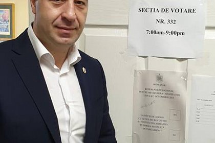 Viceprimarul Sucevei, Lucian Harșovschi, vot din Statele Unite ale Americii, la referendum