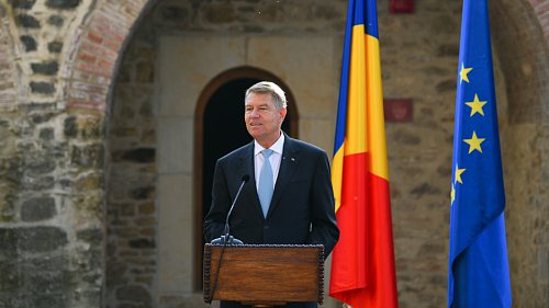 Președintele României, Klaus Iohannis: "Pentru o zi, Cetatea de Scaun a Sucevei este centrul României"