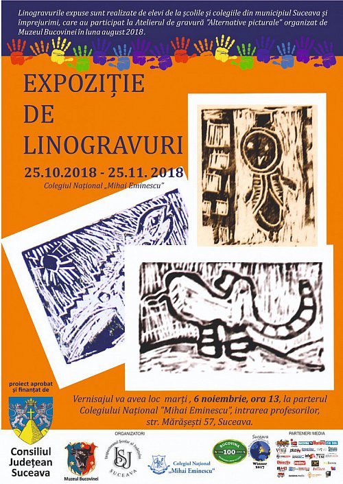 Expoziție de gravură la Colegiul Național ”Mihai Eminescu”