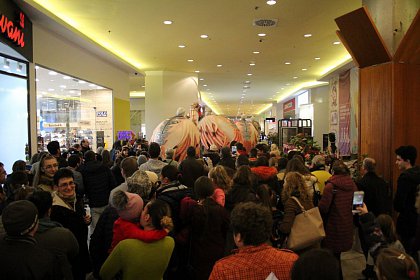 Creaturi gigantice, apariții misterioase, iluzii optice și oferte la cumpărături - surprizele pentru aniversarea celor 10 ani de Iulius Mall Suceava