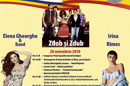 Programul evenimentelor de Ziua Bucovinei – 28 Noiembrie 2018
