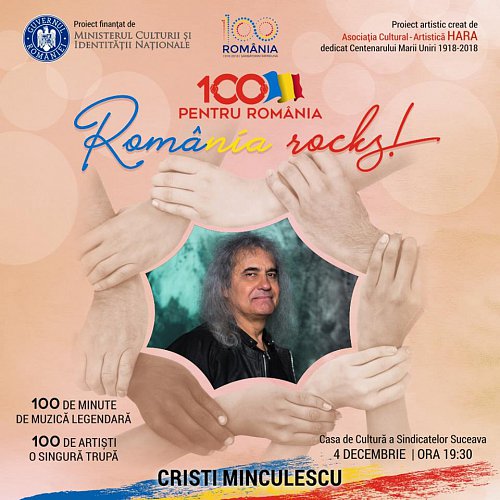 Concert “100 pentru România”, cu acces gratuit, la Suceava