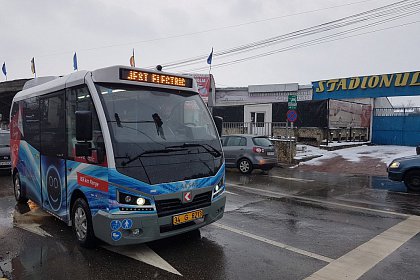 Călătorii gratuite cu un prim autobuz electric Karsan Jest adus la Suceava - Autobuzul Karsan Jest Electric adus în probe la Suceava