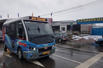 Autobuzul Karsan Jest Electric adus în probe la Suceava