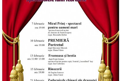 Spectacolele lunii Februarie 2019 la Teatrul Matei Vișniec Suceava